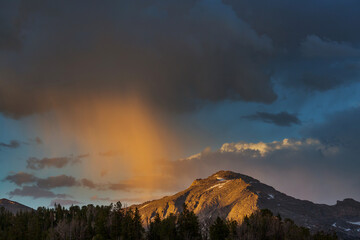 Rain in mountains