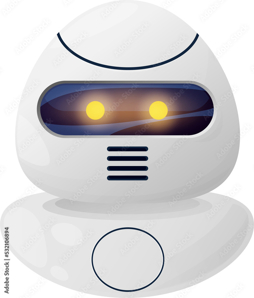 Fototapete mobile application virtual helper chat bot robot