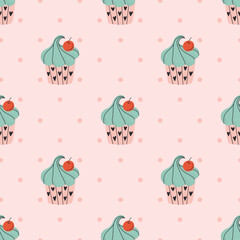 cute handraw valentine items seamless pattern design 