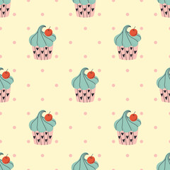 cute handraw valentine items seamless pattern design 