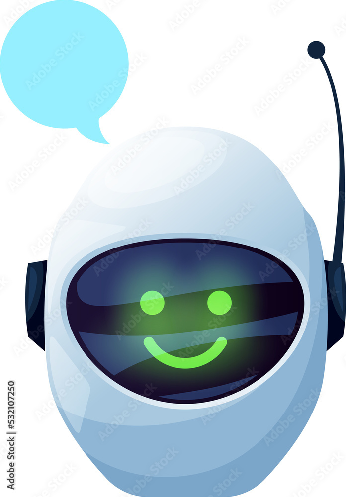Leinwandbilder Chatbot virtual AI service support robot chat bot