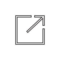 Graphic flat share icon for your design and website