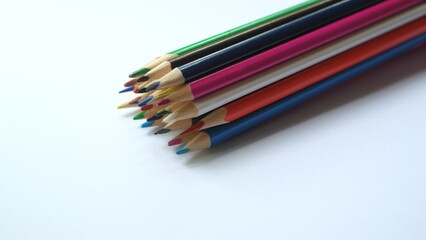 Stack of color pencils