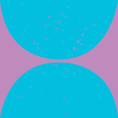 Fototapeta na wymiar Retro semi-circle pattern with grunge texture