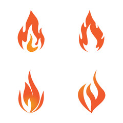 Fire flame Logo vector, Oil, gas and energy logo concept
