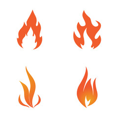 Fire flame Logo vector, Oil, gas and energy logo concept