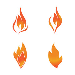 Fire flame Logo vector, Oil, gas and energy logo concept