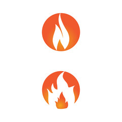 Fire flame Logo vector, Oil, gas and energy logo concept