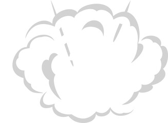 Explosive or bomb detonation cartoon vector burst