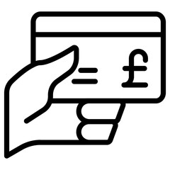give credit card pound icon