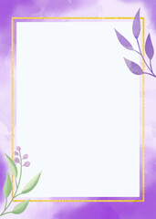 Elegant floral background for wedding invitation card or engagement invitation