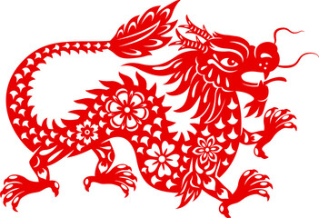 Chinese lunar new year dragon, zodiac sign