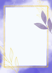 Elegant floral background for wedding invitation card or engagement invitation