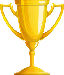 Golden winner cup icon, trophy, award or prize