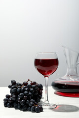 Concept of tasty and delicious alcohol drink, wine