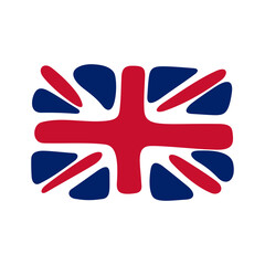 UK flag, Union Jack abstract vector illustration
