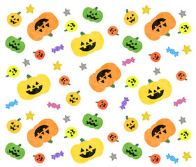 ポップなハロウィンの背景素材
