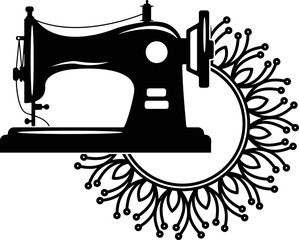 Sewing Machine Silhouette