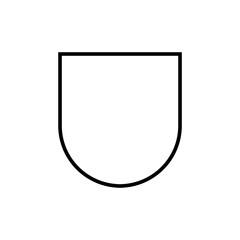 Obraz premium Graphic flat shield icon for your design and website