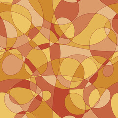yellow red repetitive background. crisscrossed curves. abstract illustration. vector seamless pattern. fabric swatch. wrapping paper. continuous design template for textile, apparel, linen, home decor