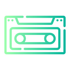 Obraz premium cassete gradient icon