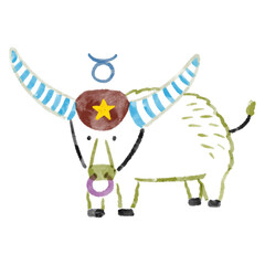 牡牛座のイラスト
