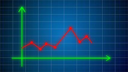 Rising Graph animation easy to use, digital analyzing graph motion graphic