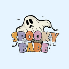 Spooky babe vector
