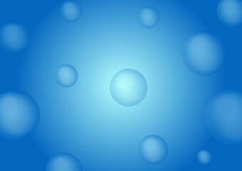 abstract blue background with bubbles