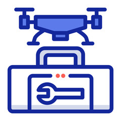 drone toolbox icon illustration 