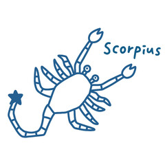 蠍座のイラスト