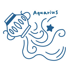 水瓶座のイラスト