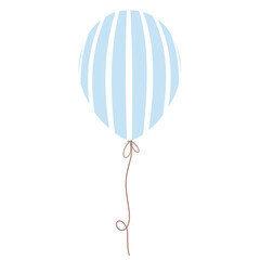  Pastel Blue and Pink Balloon.