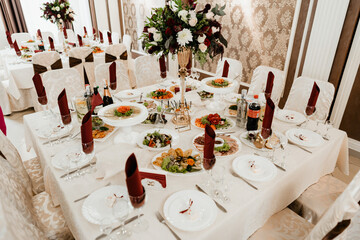 wedding reception table