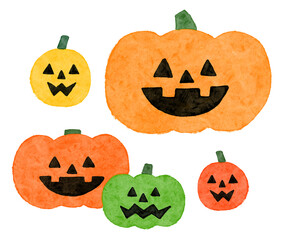 ハロウィンのかぼちゃのイラスト
