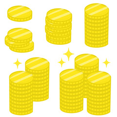 積み上げられたコイン