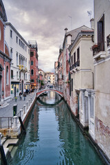 Obraz na płótnie Canvas canals of the city of Venice Italy.