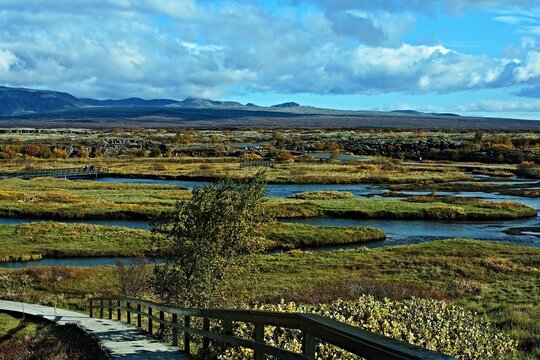 Iceland-view of the Thingvellir National Park