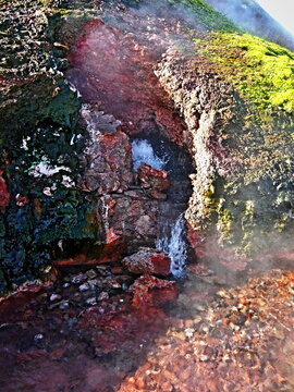 Iceland-view of hot springs Deildartunguhver
