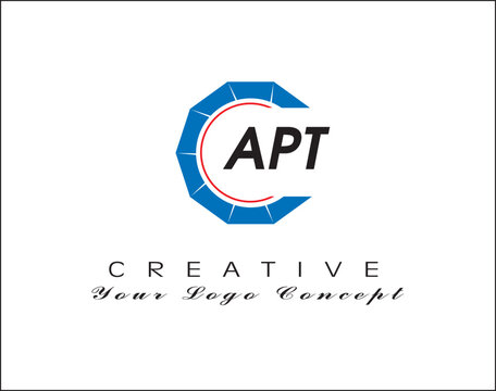 APT Circle Logo Blue & Black Letter