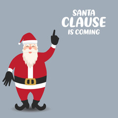 Santa claus and santa hat illustration