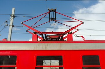 charging of electric train mechanism connected
