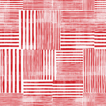 Paint brush geometric seamless pattern. Artistic hand drawn modern print. Linocut style background. Modular grid ornament. Trendy contemporary geo wallpaper. Freehand abstract vector design