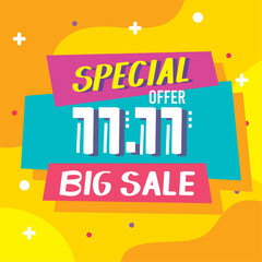 11 11 special offer lettering