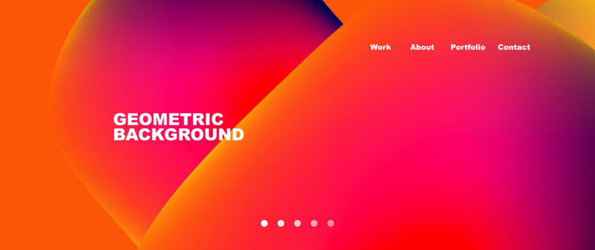 Liquid shapes with flowing gradient colors. Round elements and circles. Vector illustration for wallpaper, banner, background, leaflet, catalog, cover, flyer