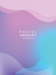 Abstract background design with pastel color gradients and wave shapes.