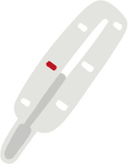 Traditional thermometry tool with scale.