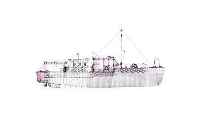 Ship UI Animation. HUD Ship Detection