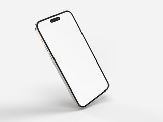 Realistic Smartphone display, device screen Template for infographics or presentation UI/UX design interface. 3D rendering