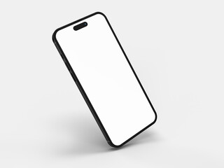 Realistic Smartphone display, device screen Template for infographics or presentation UI/UX design interface. 3D rendering